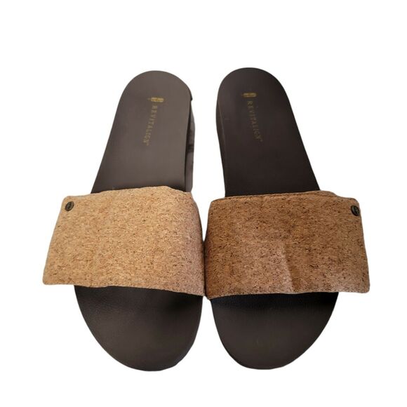 REVITALIGN Breezy Deluxe Women's Orthotic Slide Sandal 12B - Picture 2 of 6